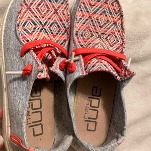 Hey Dude Multicolor Geometric Shoes